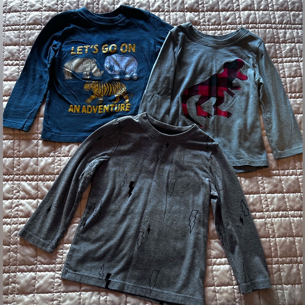 Kids Long Sleeve Shirts Lot of 3
